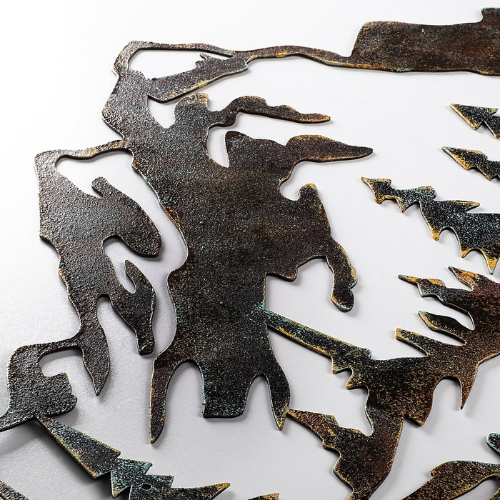 Wallity Mountain - 1 Escultura de Pared Multicolor